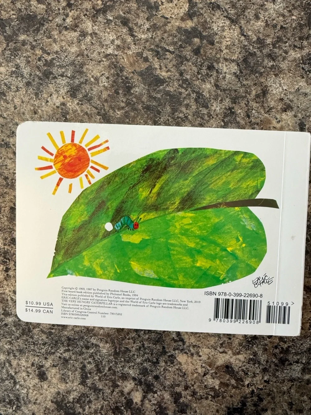 The Very Hungry Caterpillar Board Book by Eric Carle - Green and Red - Picture 3 of 3